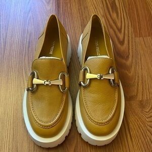 Bruno Premi Hardware Platform Loafers. New